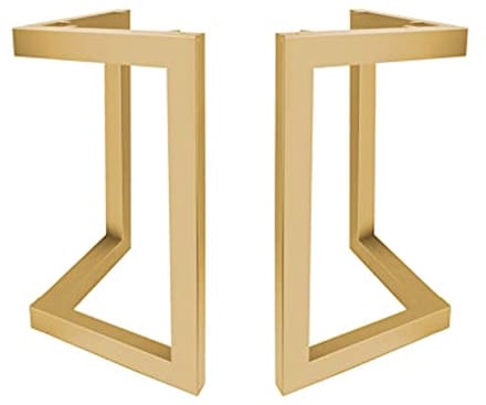 Industriële stalen tafelpoten met V/T-frame - 2 stuks