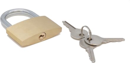 Hangslot - 50 mm - Drie sleutels