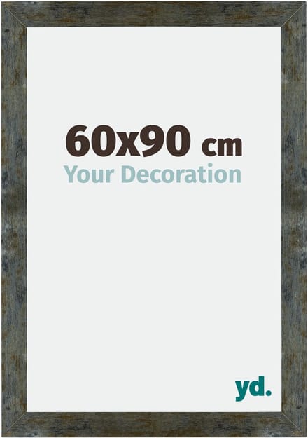 Your Decoration - Fotolijst 60x90 cm - MDF - Blauw Goud Gemeleerd - Mura