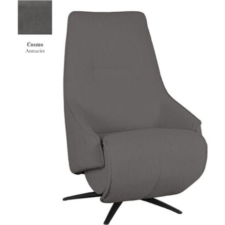 LABEL51 Odense Fauteuil - Grijs - Stof - One Size - - - Met Armleuning
