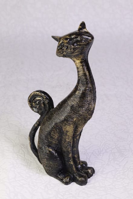 Decoratieve beeldje - kat - zwart