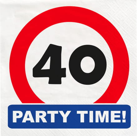 Traffic sign napkins - 40