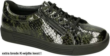Solidus -Dames - groen donker - sneakers - maat 38.5