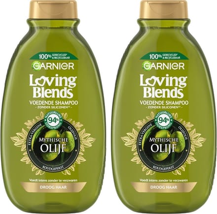 Garnier Shampoo -Loving Blends Mythische Olijf - 2 x 300 ml