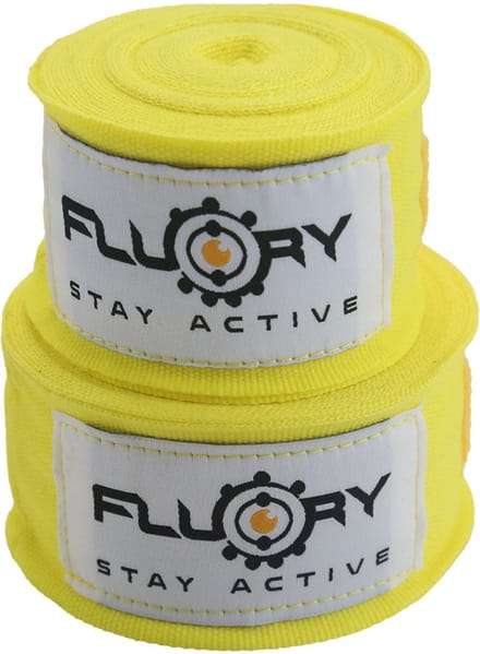 Fluory Boksbandages Hand Wraps Geel 300 cm