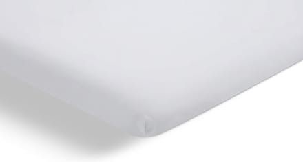 Beter Bed Select Perkal Hoeslaken Topper 140 x 200 - 100% Katoen Percale - Matrasbeschermer - Matrashoes - Wit