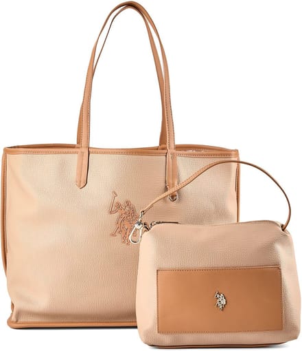 U.S. Polo Assn. Surrey Shopper Tas 40 cm - 21 L - natural