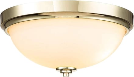 Feiss LED Badkamerarmatuur Malibu | 2X E27 Max 60W | IP44 | Dimbaar | Polished Brass
