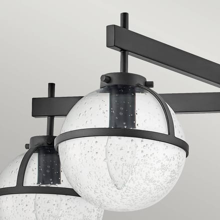 Hinkley LED Plafond Badkamerlamp Hollis | 5X E14 Max 40W | IP44 | Dimbaar | Black