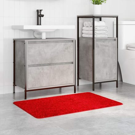vidaXL - Antislip - Badmat - Rood - 60 - x - 90 - cm - PP