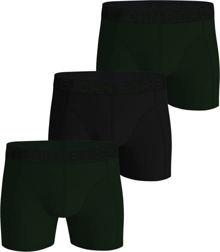 Bjorn Borg Boxers 3Pack Groen - Maat M - Heren - Boxershorts