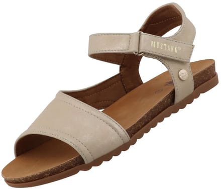 Mustang damessandaal beige/goud