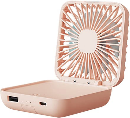 Draagbare mini-handventilator – oplaadbaar via USB, geschikt voor thuis, kantoor, buiten en op reis