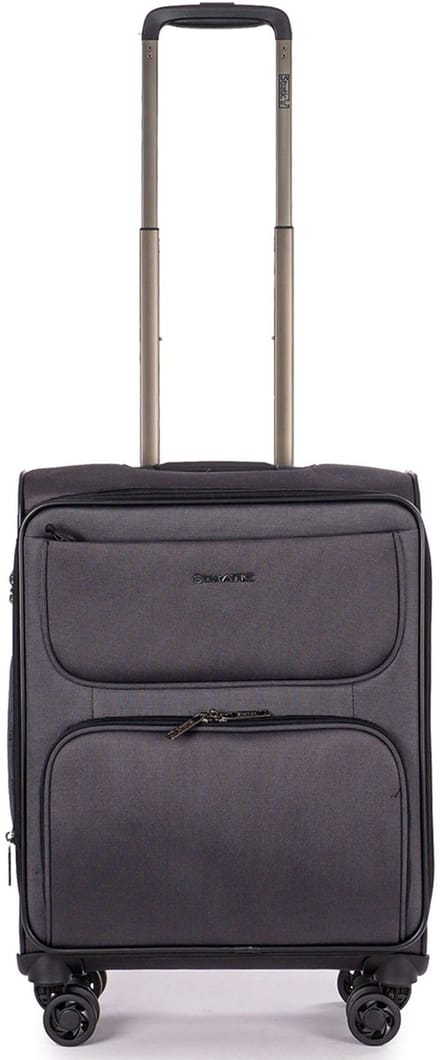 STRATIC Bendigo Light - zachte koffer - handbagage - 55x40x22 cm - 2,3 kg - 48 L - Black