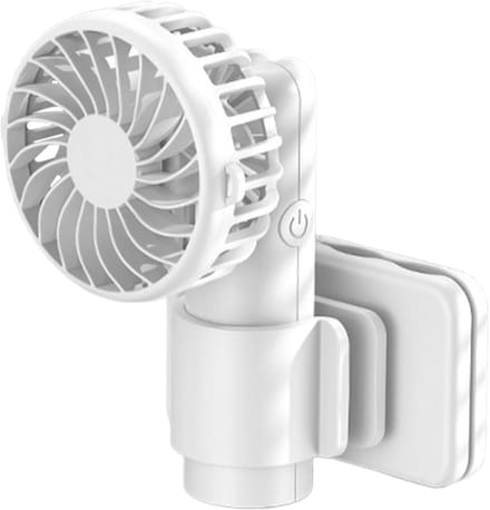 VHV - Campingventilator - campingventilator met lamp - USB oplaadbaar, met klem - voor camping, tent, caravan