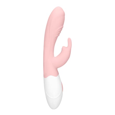 Loveline Juicy Oplaadbare Rabbit Siliconen Vibrator - Roze