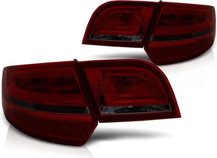 Achterlichten AUDI A3 8P 04-08 SPORTBACK ROOD SMOKE LED