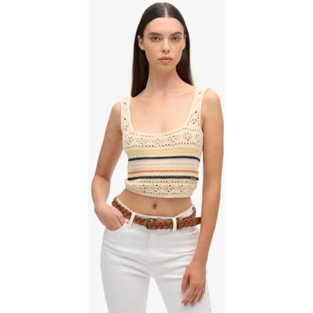 Korte haak top met veters voor dames Superdry