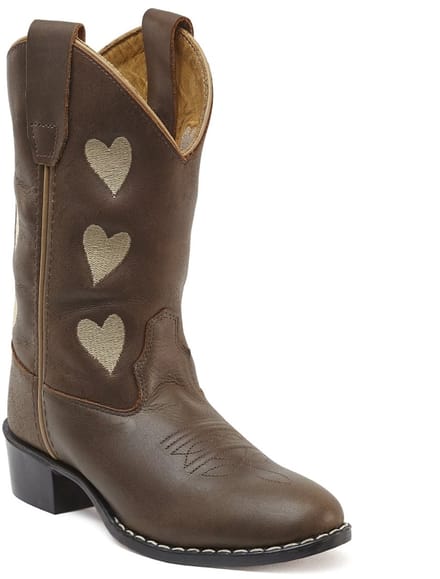 Bootstock Hearts Mocca Cowboylaarzen - Tieners - Bruin - Leer