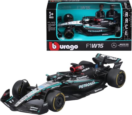 Formule 1 Modelauto 1:43 Mercedes W15 Zilver Zwart Raceauto