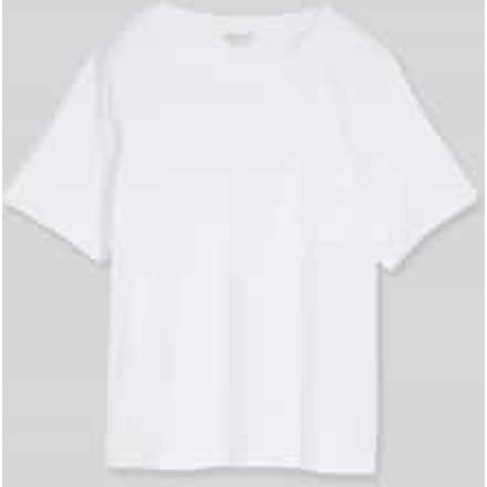 Tom Tailor - Boxy fit T-shirt met borstzak - Maat M - White