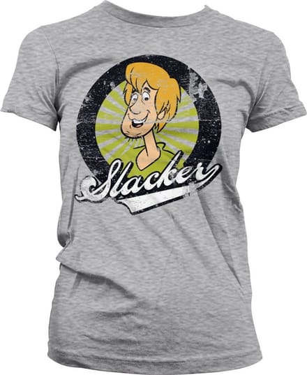 Scooby Doo Shaggy The Slacker Girly Tee dames-T-shirt, heather-grijs