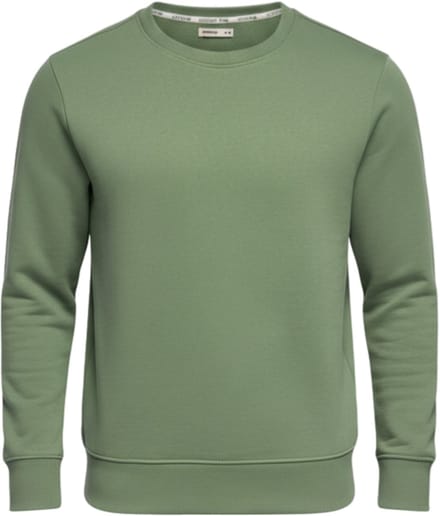 OMBRE Sweater - Regular Fit - Katoen - Lange Mouw Groen M