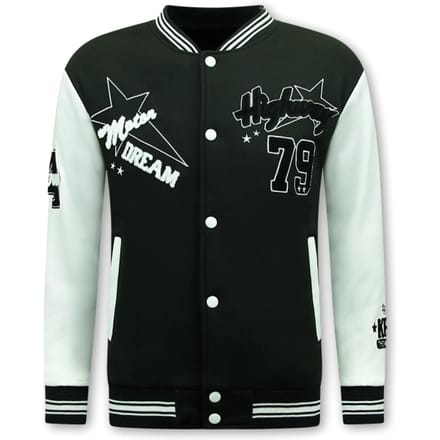 Bomberjack Heren - Baseball Jacket - Zomerjas Heren - 903 - Zwart