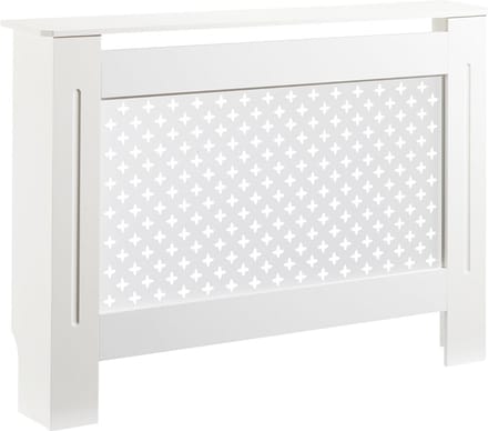 Radiatorombouw - Verwarming Bekleding - Woonruimte Verfraaien - Stabiele MDF Constructie - 112 x 19 x 82 cm - Wit
