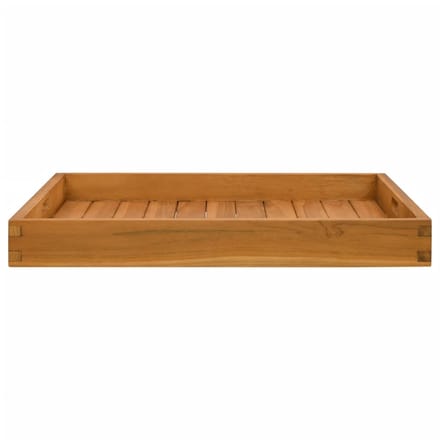 vidaXL - Dienblad - 60x60 - cm - massief - teakhout