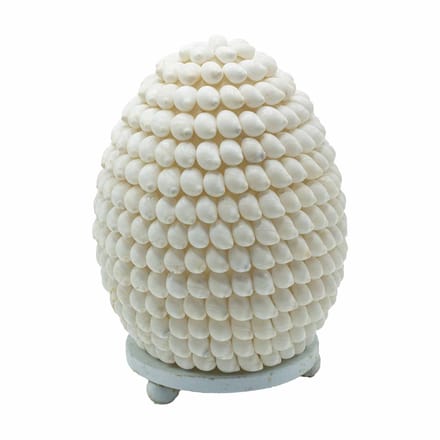 Boho schelplamp - ovale Buting-schelp - 15 cm