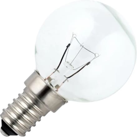 Schiefer E14 Kogel Gloeilamp | 15W 2700K 120lm 42V/48V | Dimbaar