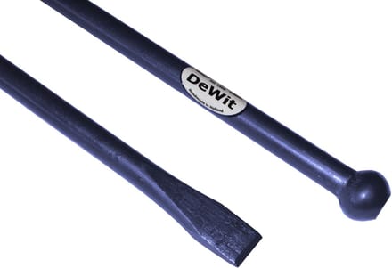Stootijzer 1200 x 28 mm Ronde Kop en Beitel | Per Stuk