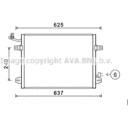 Condensator, airconditioning AVA COOLING JRA5048