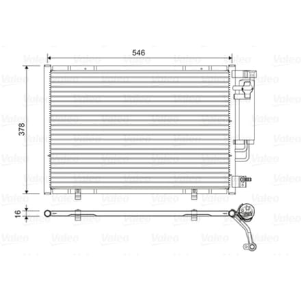 Condensator, airconditioning VALEO 822613