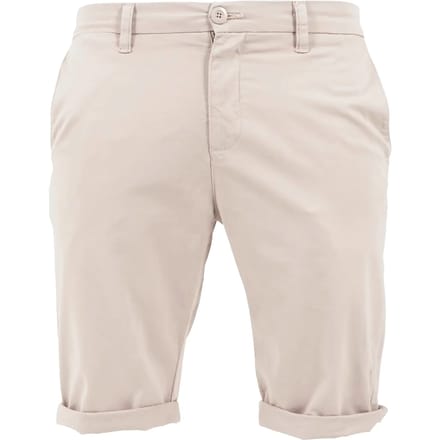 Urban Classics - Stretch Turnup Chino Korte broek - Taille, 34 inch - Beige