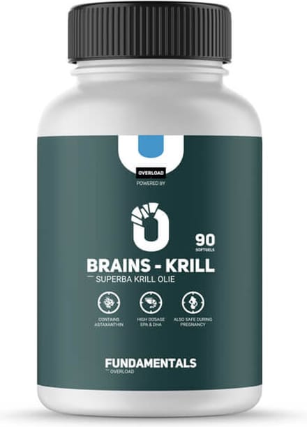 Fundamentals Omega 3 - Brains Krill Olie - Zuiver - Visolie - 90 softgels