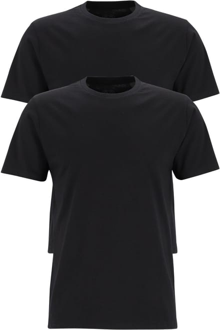 CECEBA Maverick American Heren T-shirt - 2-pack - ronde hals - Zwart