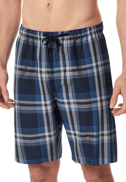 Korte bermuda van geweven stof met veelkleurig geruit patroon - Mix+ Relax 48