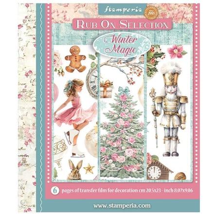Stamperia XL Rub On assortiment "Winter Magic"