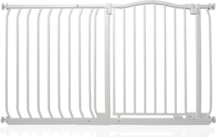Safetots Klemhekje met Gebogen Bovenkant, 125cm - 134cm, Mat Wit