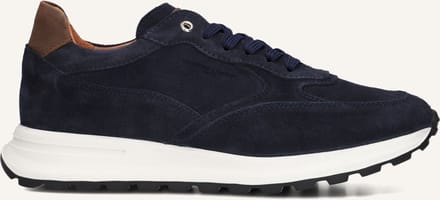 STEFANO LAURAN Champ Sneakers - Suède - Heren - Donkerblauw - Maat 44