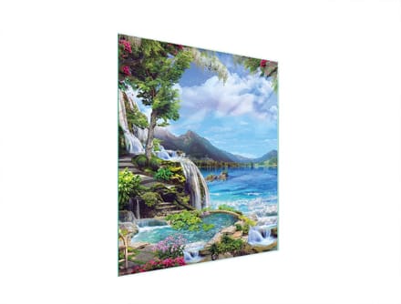 TMK ArtDeko - Snijplank - Glas - 45x52 cm - Hartvormige Rand