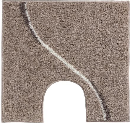 Casilin Carve WC-mat - 60 x 55 cm - Met uitsparing - Antislip - Zand