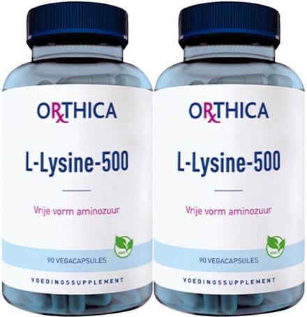 Orthica L-Lysine-500 - 2 x 90 capsules - Voordeelverpakking