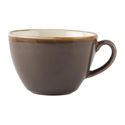 Olympia Kiln Cappuccino Kop Grijs 34cl ( Set van 6 )