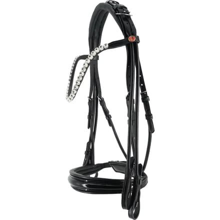 Dubbel hoofdstel Kieffer Faye with square chrome buckles