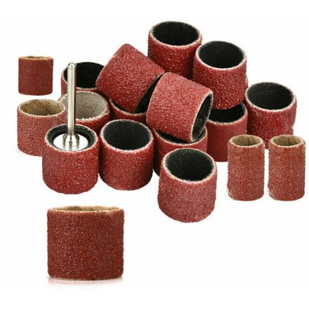 338 STUKS Schuurrol Set Nagelboor Bits Gepolijste Accessoires Roterend Gereedschap 252pcs