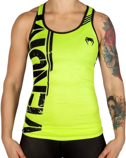 Venum Power Tank Top - Neo Yellow Black - Geel - S