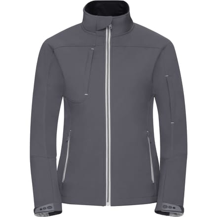 Russell Dames/Dames Bionic Zachte Shell Jas (IJzergrijs)